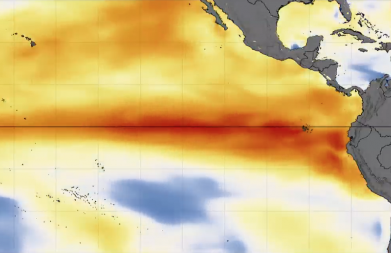 NASA sees a different kind of El Nino
