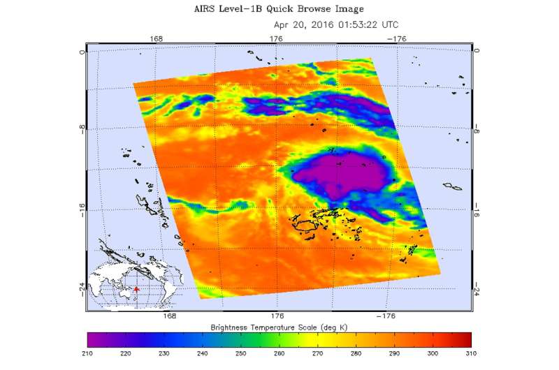 NASA sees birth of Tropical Cyclone 20P, threatens American Samoa