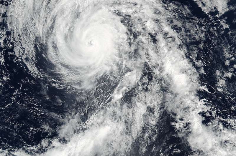NASA sees Hurricane Blas closing its eye
