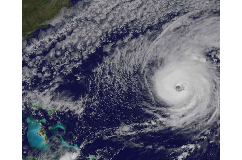 NASA sees large eye in Hurricane Nicole