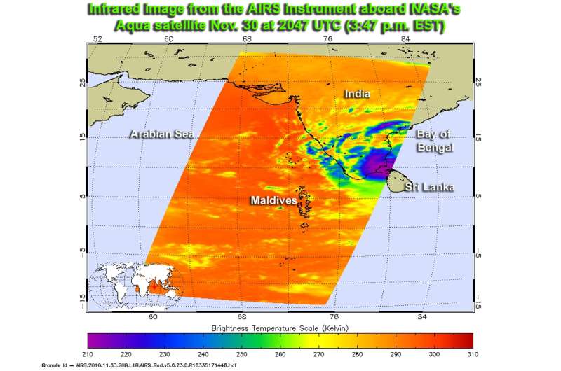 NASA sees 'nada' strength left in Tropical Cyclone Nada