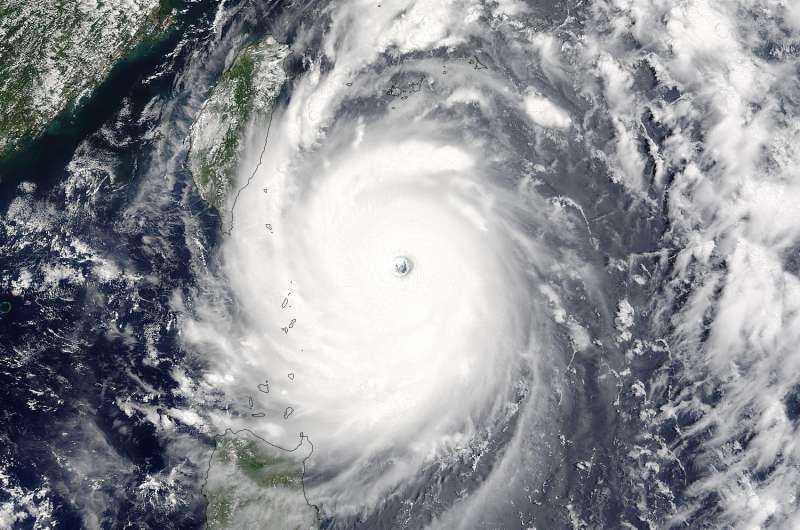 NASA sees Super Typhoon Nepartak approaching Taiwan