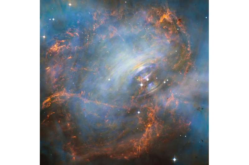 NASA's Hubble captures the beating heart of the crab nebula
