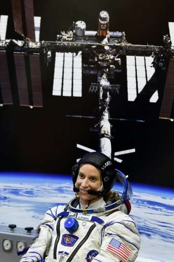 NASA's Kate Rubins, pictured, will be the first woman aboard the ISS since Italian Samantha Cristoforetti returned to earth with