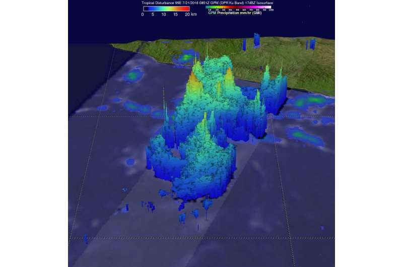 NASA Spots &quot;Hot Towers&quot; in Intensifying Tropical Storm Frank