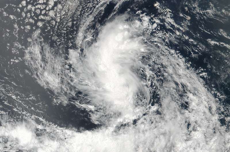 NASA witnesses Atlantic's Tropical Storm Gaston coming together