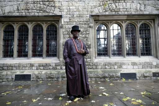 Nigerian tribal king Emere Godwin Bebe Okpabi has flown to London for a High Court hearing in which lawyers for more than 40,000