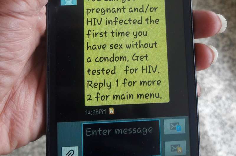 一周一次短信肯尼亚妇女感染HIV的可能性大大提高测试:研究