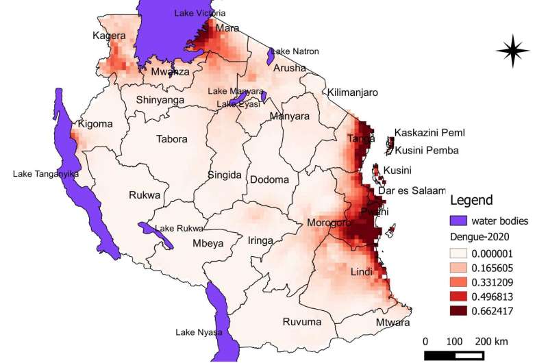 Outbreaks of Dengue may be expected to increase in Tanzania