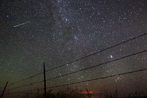Outburst of shooting stars up to 200 mph - meteors per hour