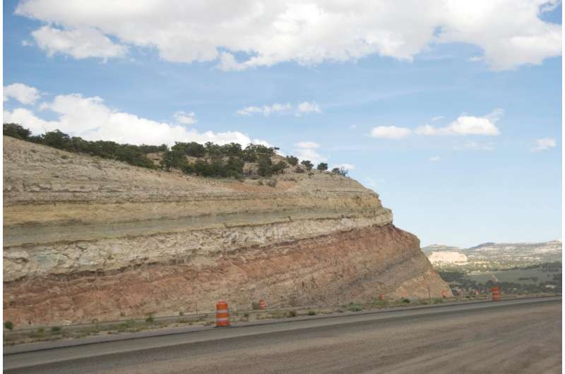 Outcrop of Carmel Formation in Utah's San Rafael Swell, USA