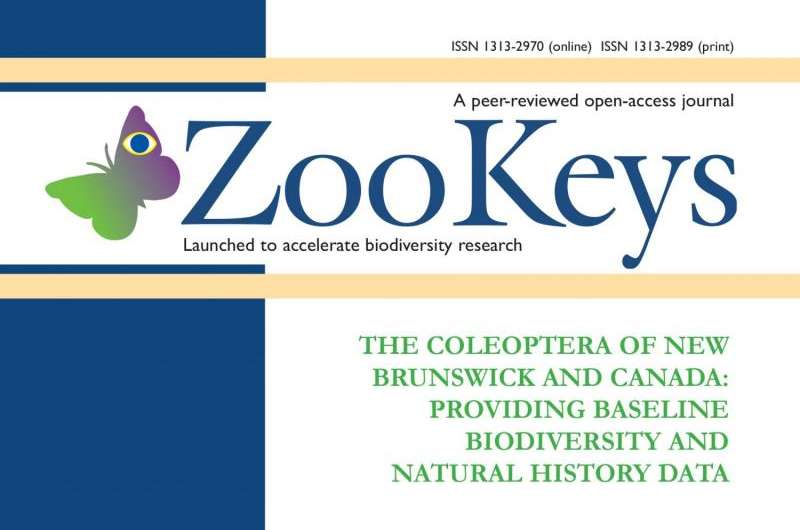 Over 300 new beetle records for New Brunswick, Canada, in a special issue of ZooKeys