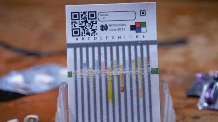 Paper-based device spots falsified or degraded medications (video)