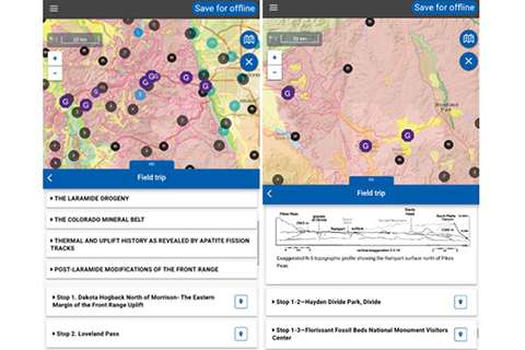 Popular geosciences free mobile app adds 53 new field trip guides with 400 stops