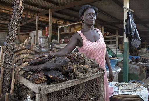 Post-Ebola, West Africans flock back to bush meat, with risk