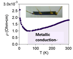 Pure organic molecules with metallic conduction under ambient pressure