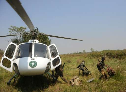 Rangers in Garamba National Park can come face to face with fighters from the Lord's Resistance Army (LRA), a Ugandan-led rebel 