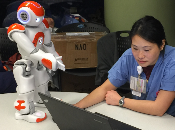 Robot helps nurses schedule tasks on labor floor