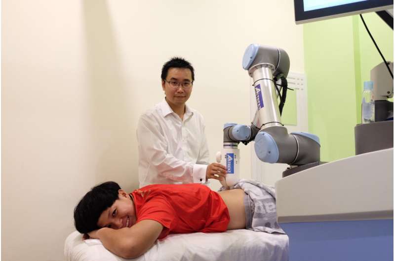 Robot therapist hits the spot with athletes