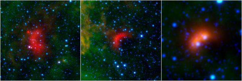 Runaway stars leave infrared waves in space
