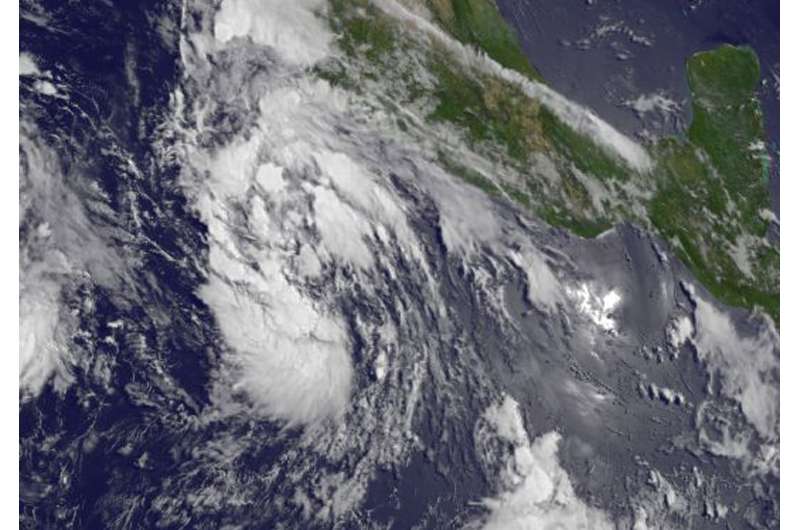 Satellite sees Tropical Depression 6E form in Eastern Pacific