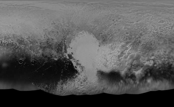 Scientists assemble fresh global map of Pluto comprising sharpest flyby images