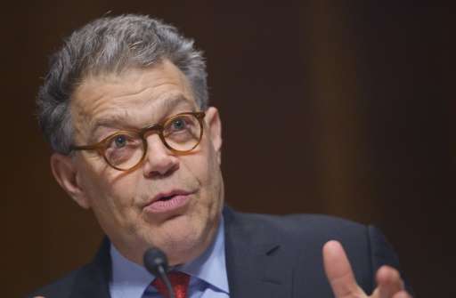 Senator Al Franken, pictured on May 19, 2015, requested an audit of the FBI's facial recognition database