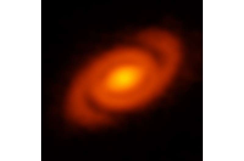 Spiral Arms Embrace Young Star