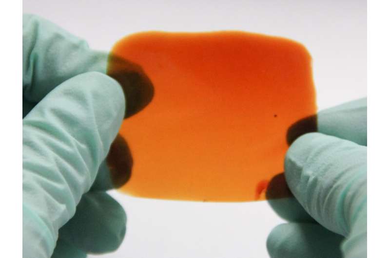 Stretchable self-healing polymer