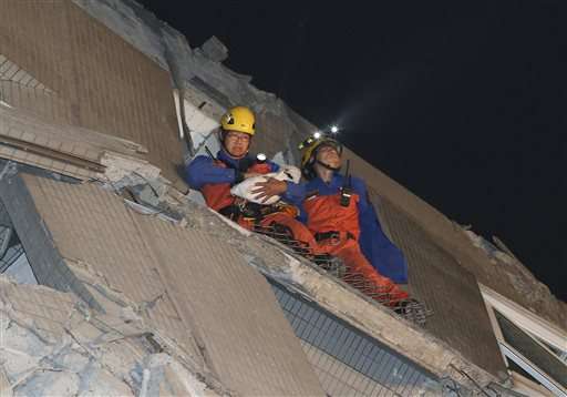 Strong quake hits Taiwan; 221 people pulled out from rubble