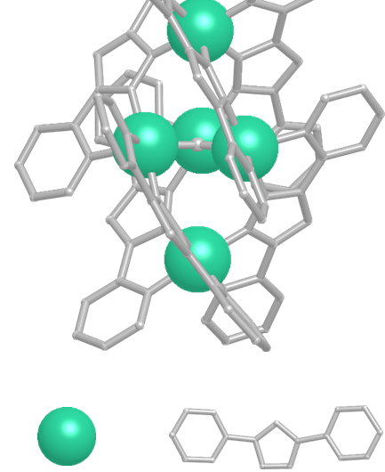 Structure of pentanuclear iron catalyst