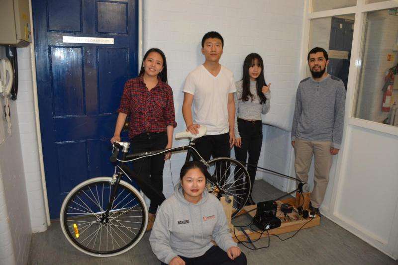 Students produce pedal powered cinema
