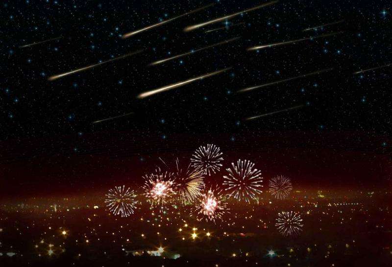 Surprise meteor shower on New Year's Eve