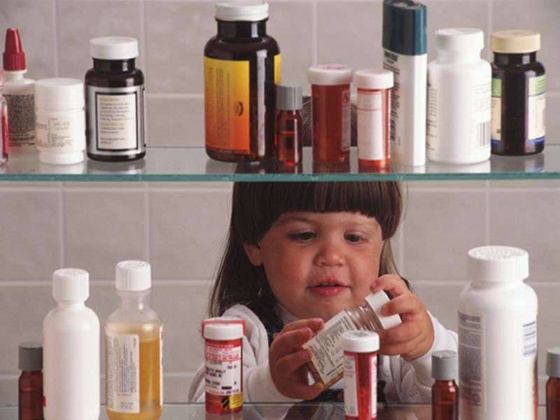 Take precautions to prevent child poisonings