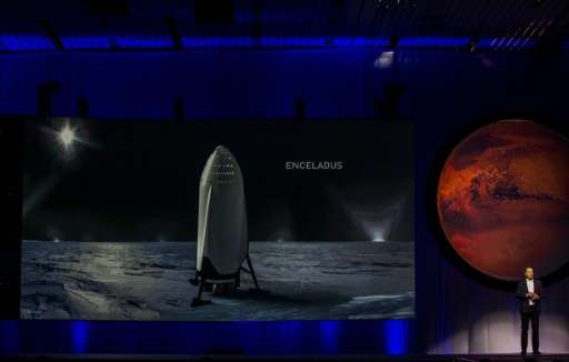 Tesla Motors CEO Elon Musk speaks about the &quot;Interplanetary Transport System&quot; which aims to reach Mars with the first 