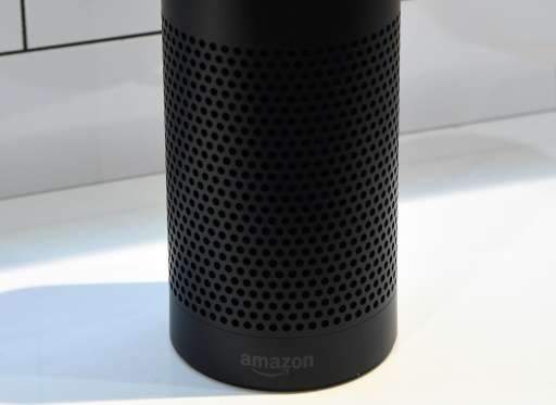 The Amazon Echo is displayed on January 7, 2016 in Las Vegas, Nevada