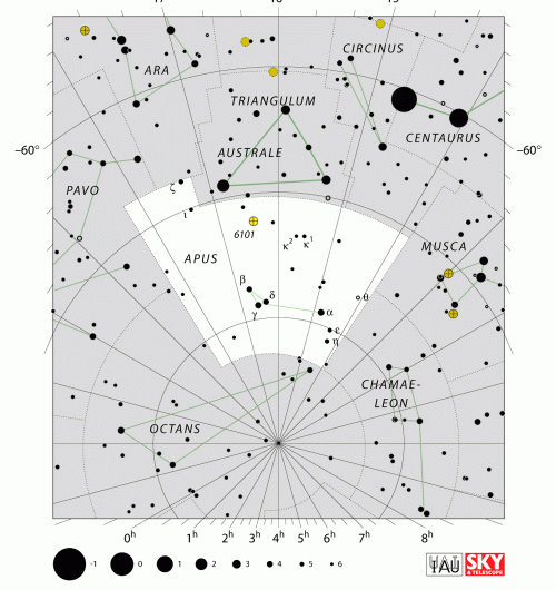 The Apus constellation