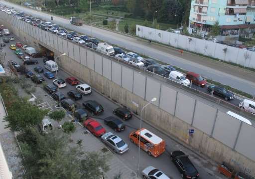 The average age of vehicles on Tirana's roads is around 16 years, twice the European average