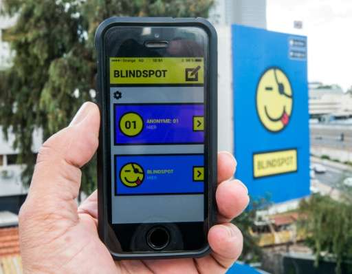 The Blindspot app allows users to send anonymous messages, photos and videos to their contacts without the receiver being able t