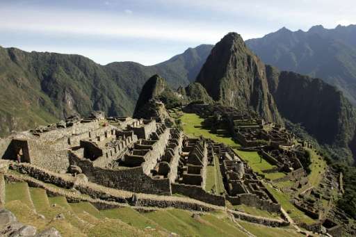 The Inca citadel of Machu Picchu in the Peruvian department of Cusco