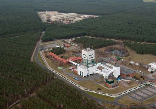 The intermediate nuclear waste storage facility near the northern German city of Gorleben is seen on November 26, 2011