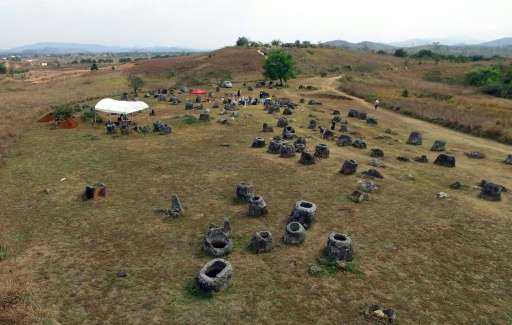 The Plain of Jars, in Laos' central Xieng Khouang province, is scattered with thousands of stone vessels but scientists have yet