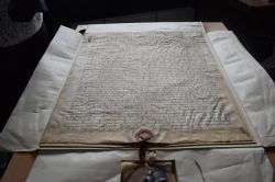 The rights of men: medieval charter from King Edward I authenticated