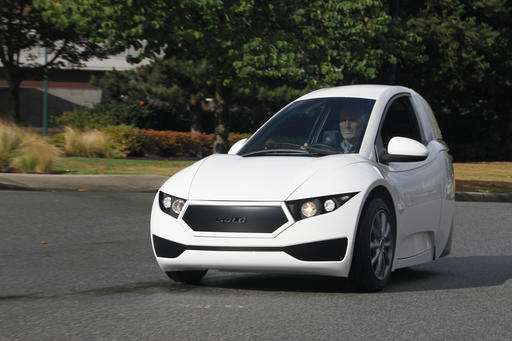 Three-wheeled electric vehicle set to go on sale next year