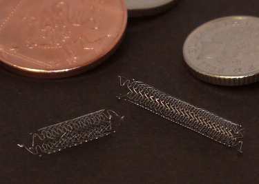 Tiny mesh tube devices to treat brain aneurysms