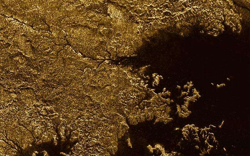 Titan features steep, liquid-filled canyons