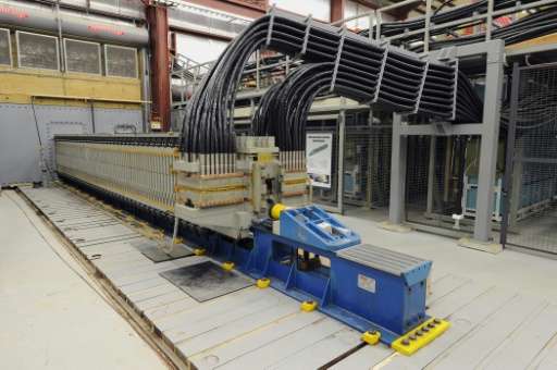 US Navy image shows the Electromagnetic Railgun which employs vast amounts of electromagnetic energy to fire a projectile and re