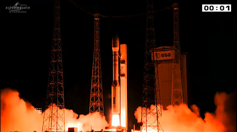 Vega releases five satellites in complex mission