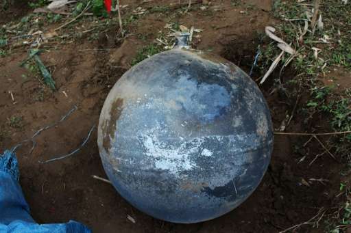 Vietnamese authorities say the metal balls could have fallen from space, from an altitude of less than 100 kilometres (62 miles)