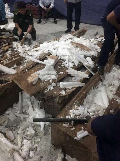 Vietnam seizes smuggled ivory hidden with wax, wood nails